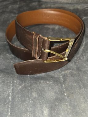 Dior-Vintage Split Leather Belt-Size 80/32